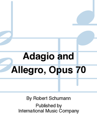 Book cover for Adagio And Allegro, Opus 70