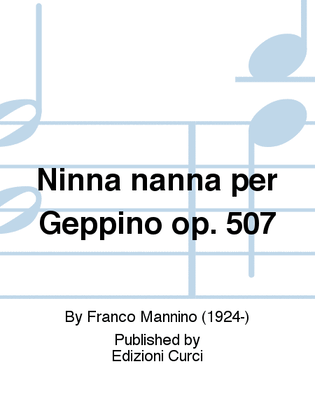 Ninna nanna per Geppino op. 507
