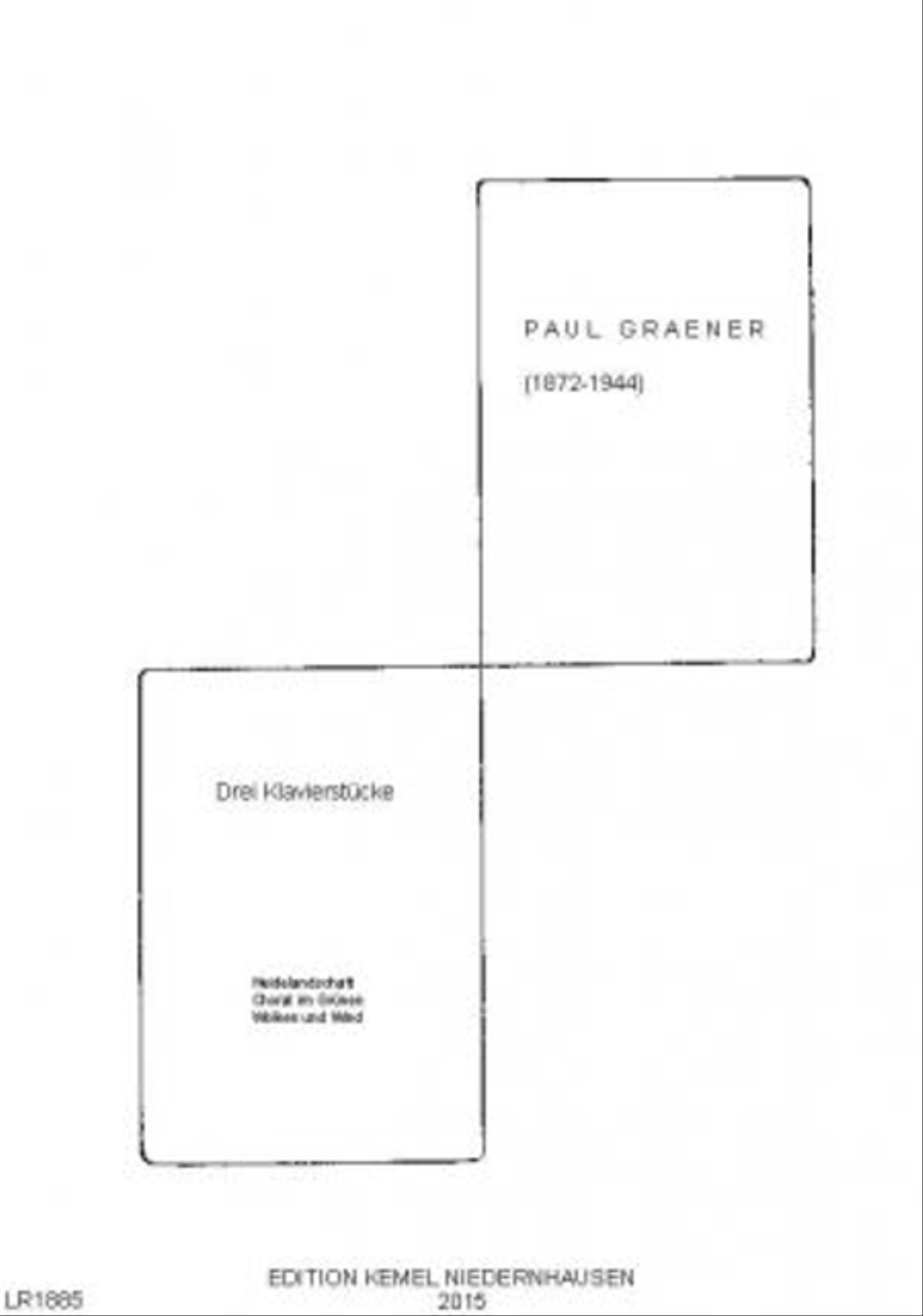 Drei Klavierstücke Piano Solo scores gallery preview page 1