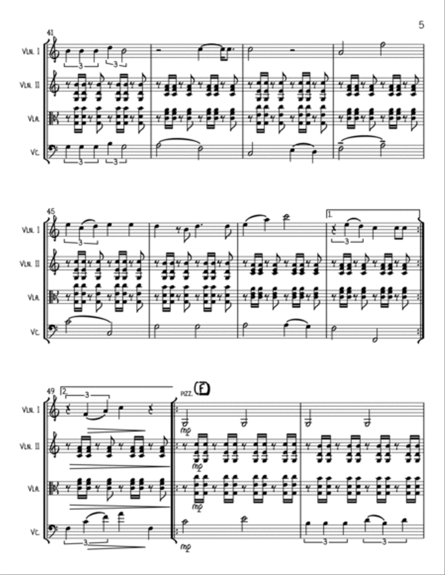 Over The Rainbow String Trio scores gallery preview page 5