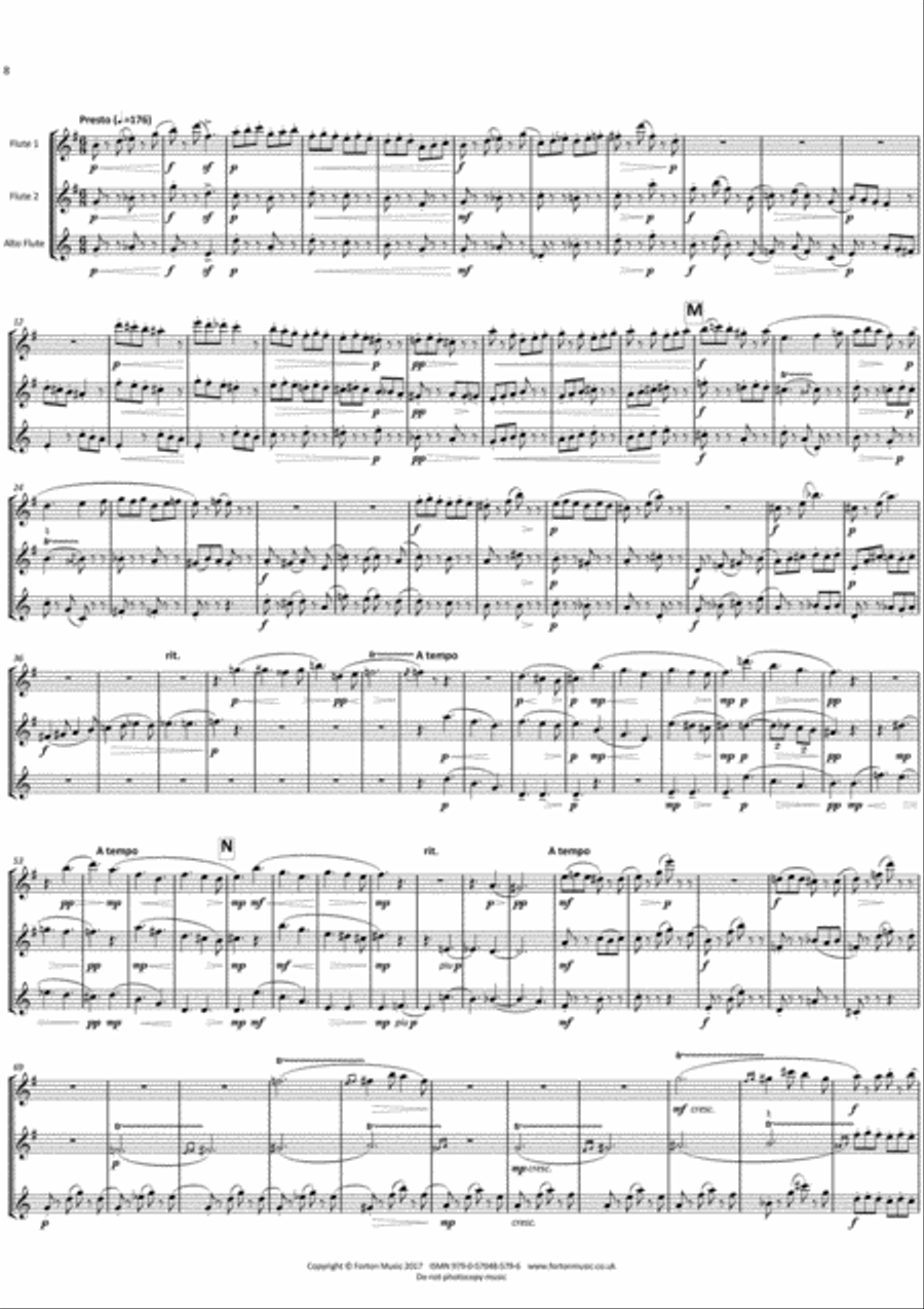 Serenade Flute Trio scores gallery preview page 4