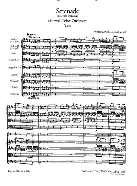 Serenade in D major K. 239