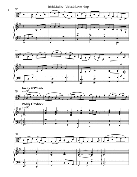 Irish Medley, Duet for Viola & Lever Harp image number null