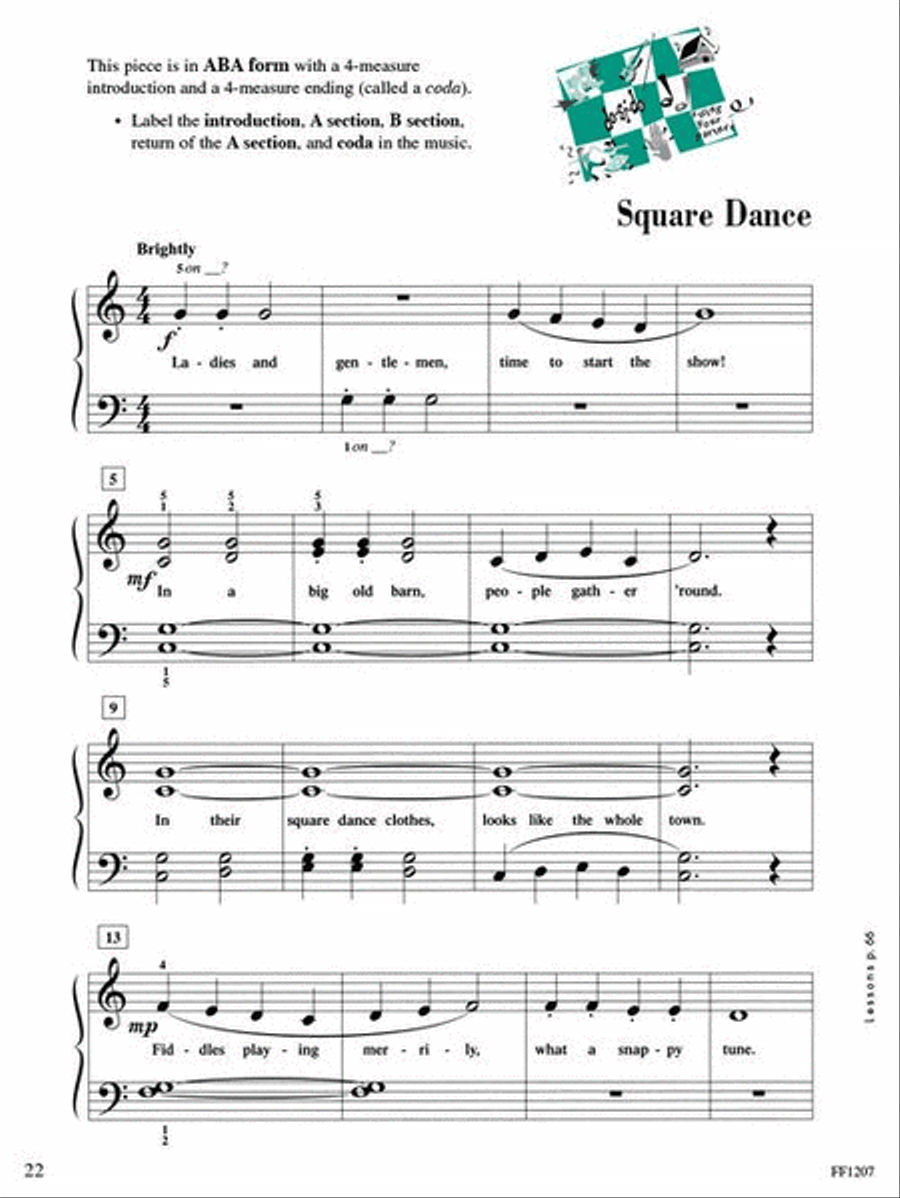 Accelerated Piano Adventures for the Older Beginner Piano Method scores gallery preview page 6