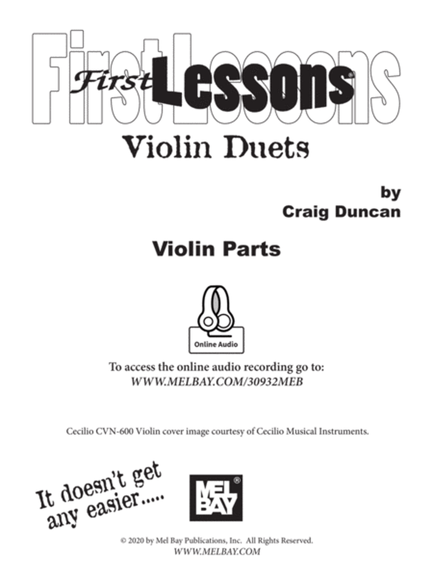 First Lessons Violin Duets