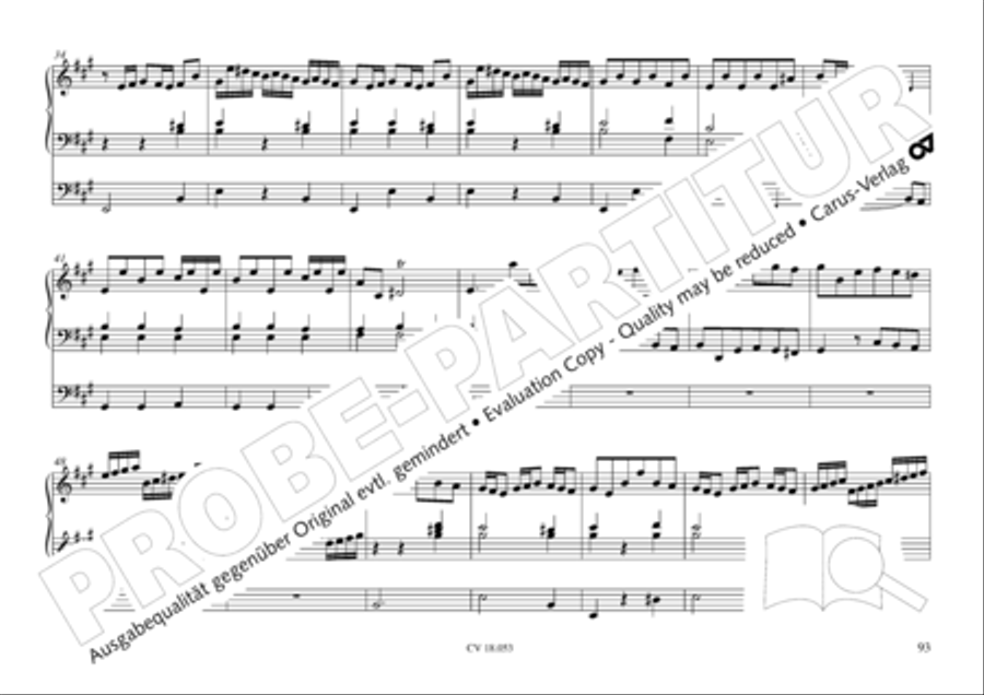 Das Husumer Orgelbuch von 1758 Organ Solo scores gallery preview page 94