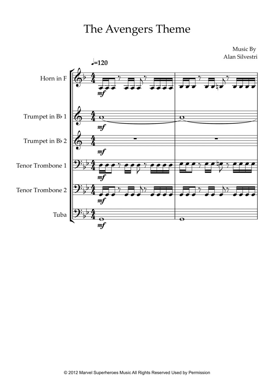 Arrival Arrival Brass Ensemble scores gallery preview page 1