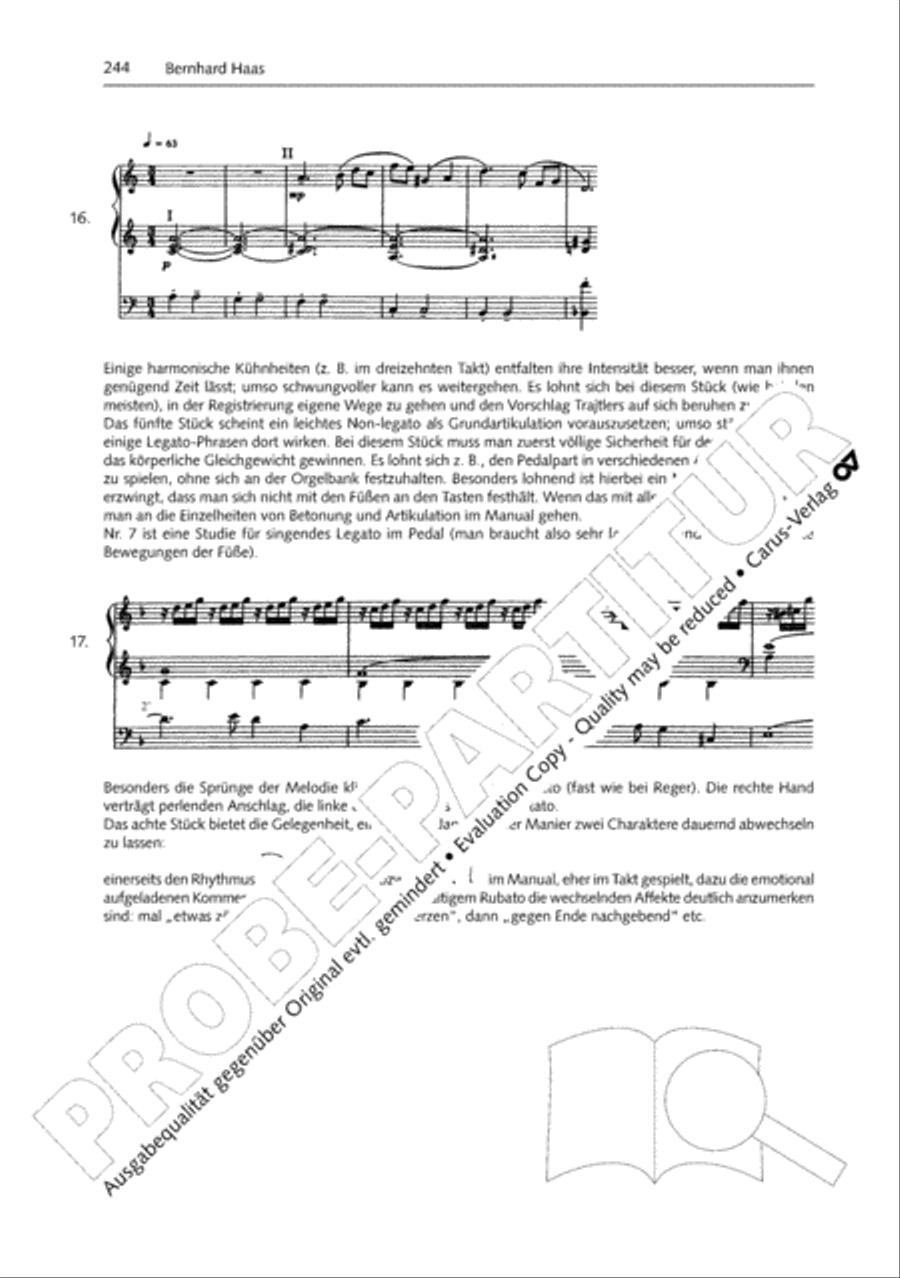Orgelschule zur historischen Auffuhrungspraxis Organ Solo scores gallery preview page 245