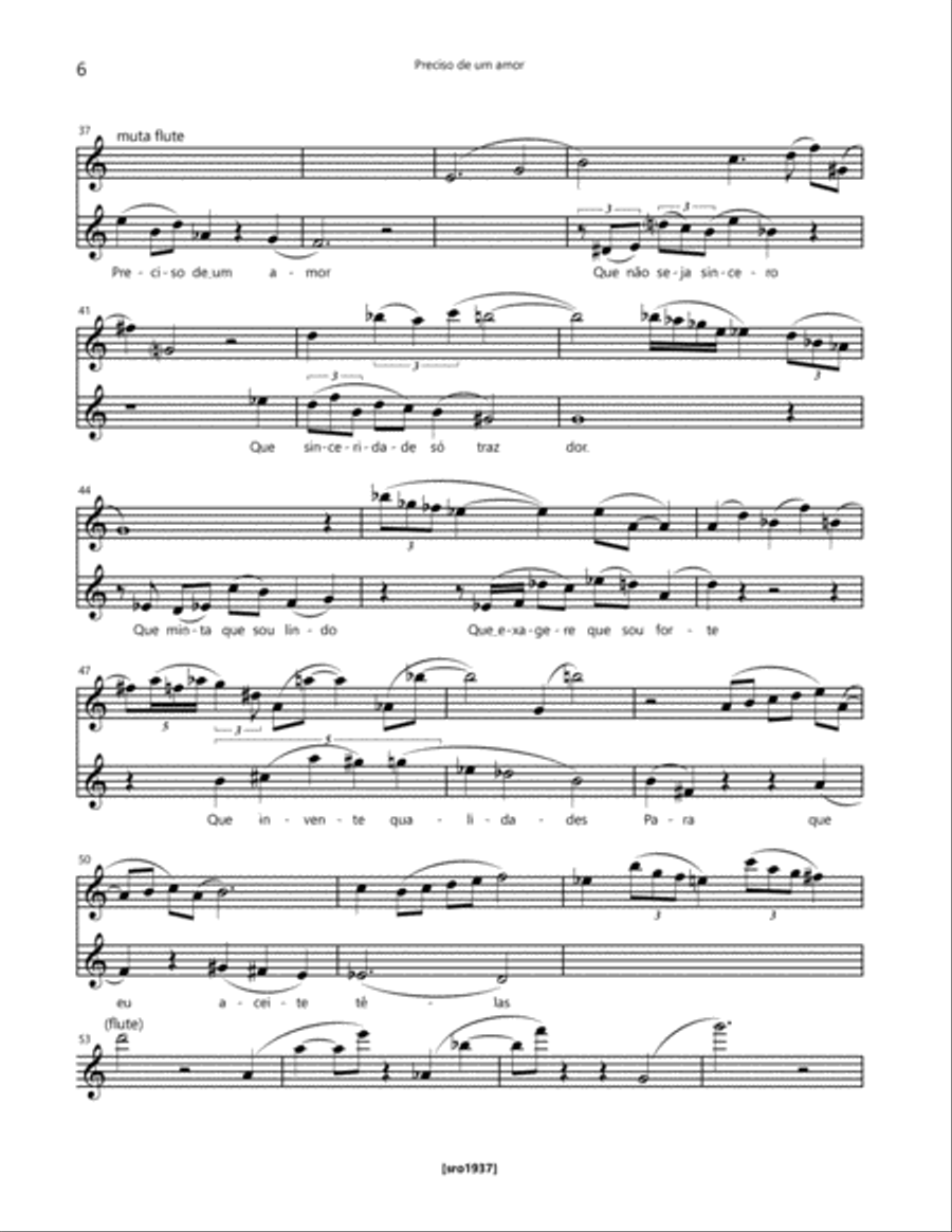 Preciso de um amor Small Ensemble scores gallery preview page 6