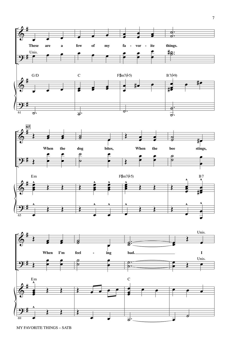 My Favorite Things (from The Sound Of Music) 4-Part scores gallery preview page 6