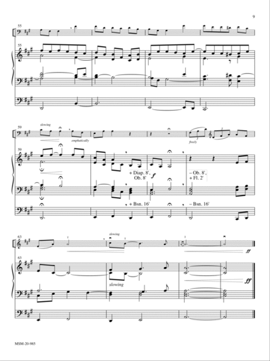 Five Preludes for Cello and Organ Organ Accompaniment scores gallery preview page 5
