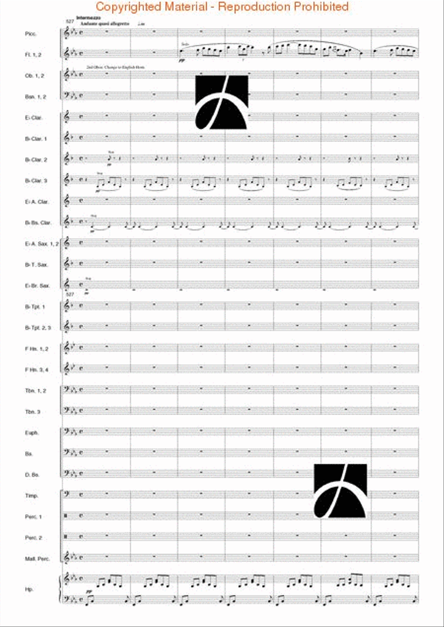 Carmen Suite Carmen Suite Concert Band scores gallery preview page 52