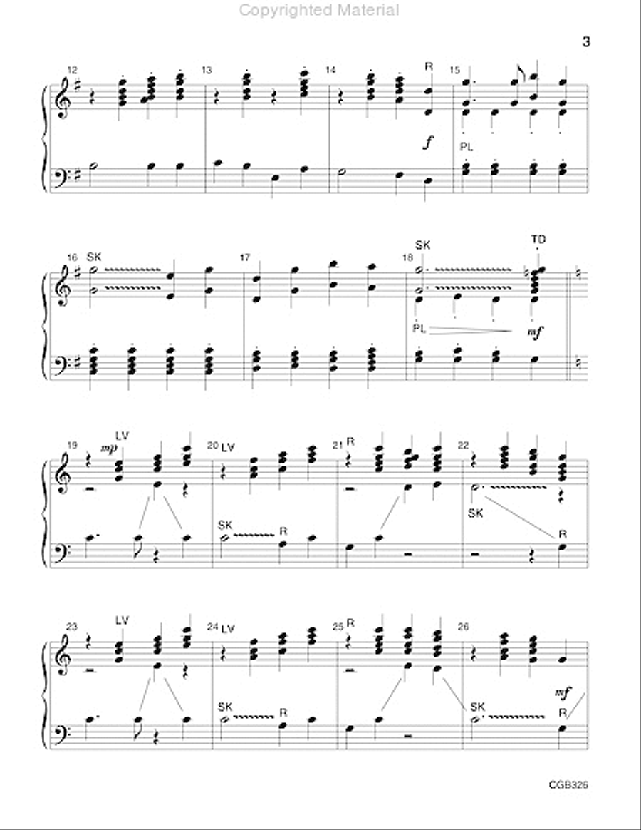 Stand Up, Stand Up for Jesus Handbell Choir scores gallery preview page 3