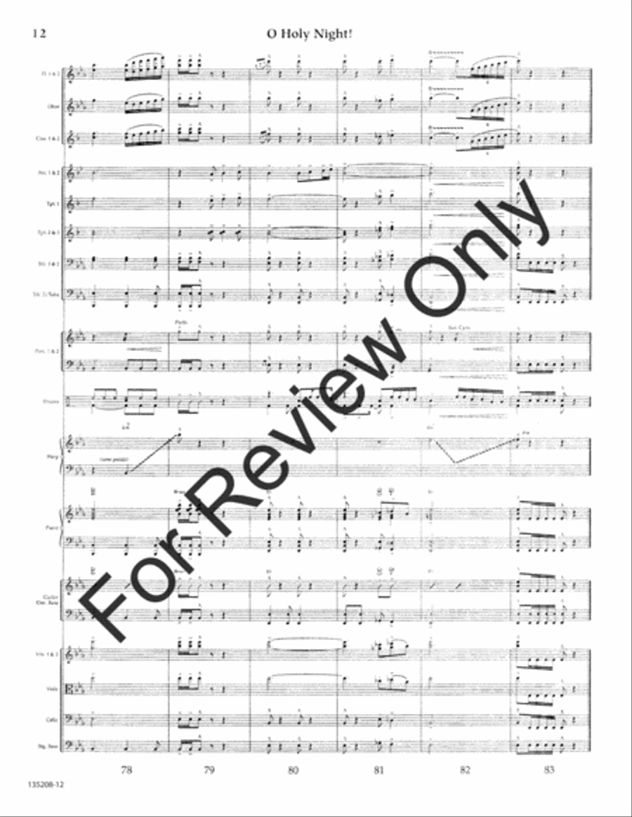 O Holy Night O Holy Night Orchestra scores gallery preview page 13