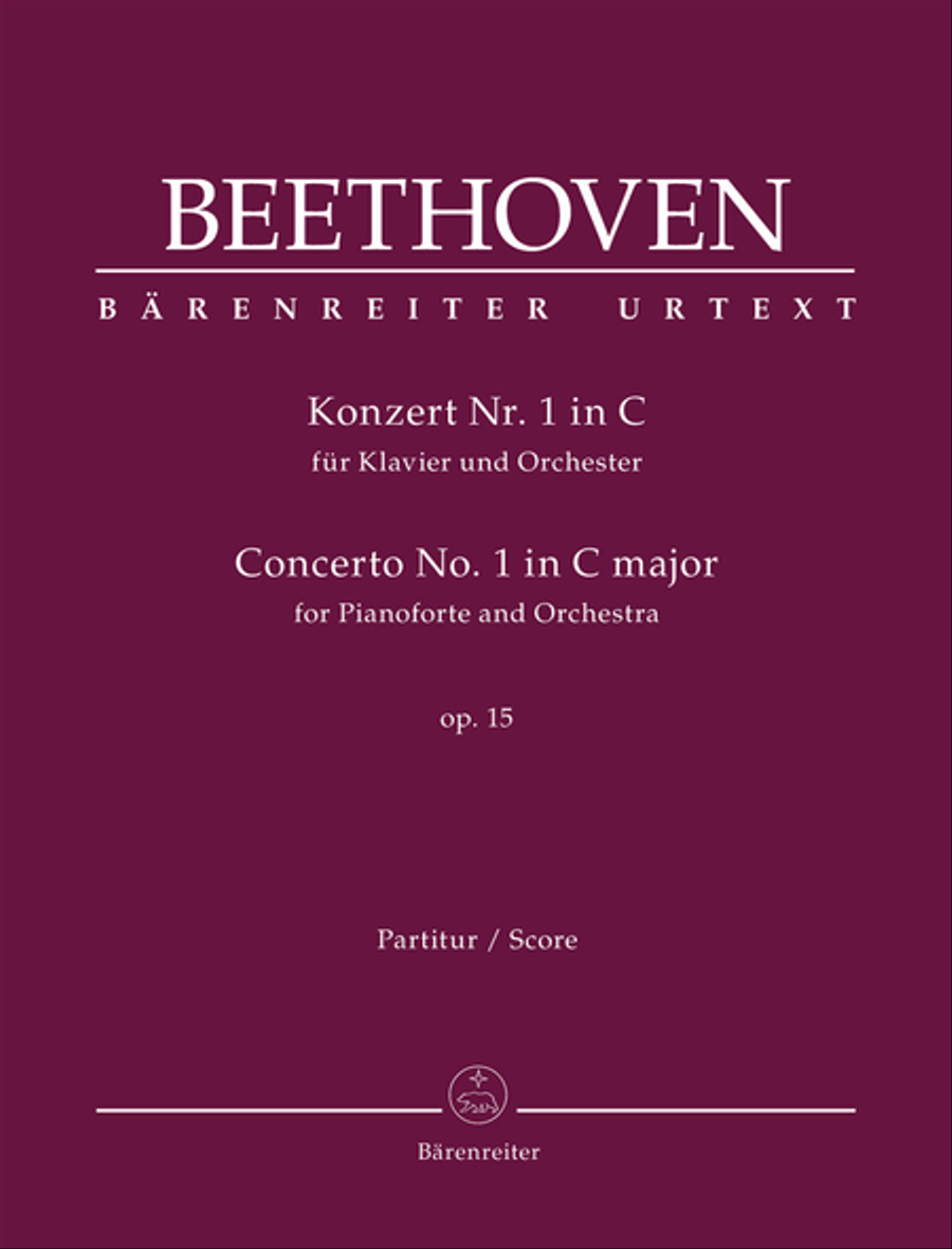 Book cover for Concerto for Pianoforte and Orchestra Nr. 1 C major op. 15