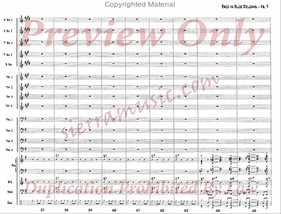 Back In Blue Orleans Back In Blue Orleans Big Band scores gallery preview page 10