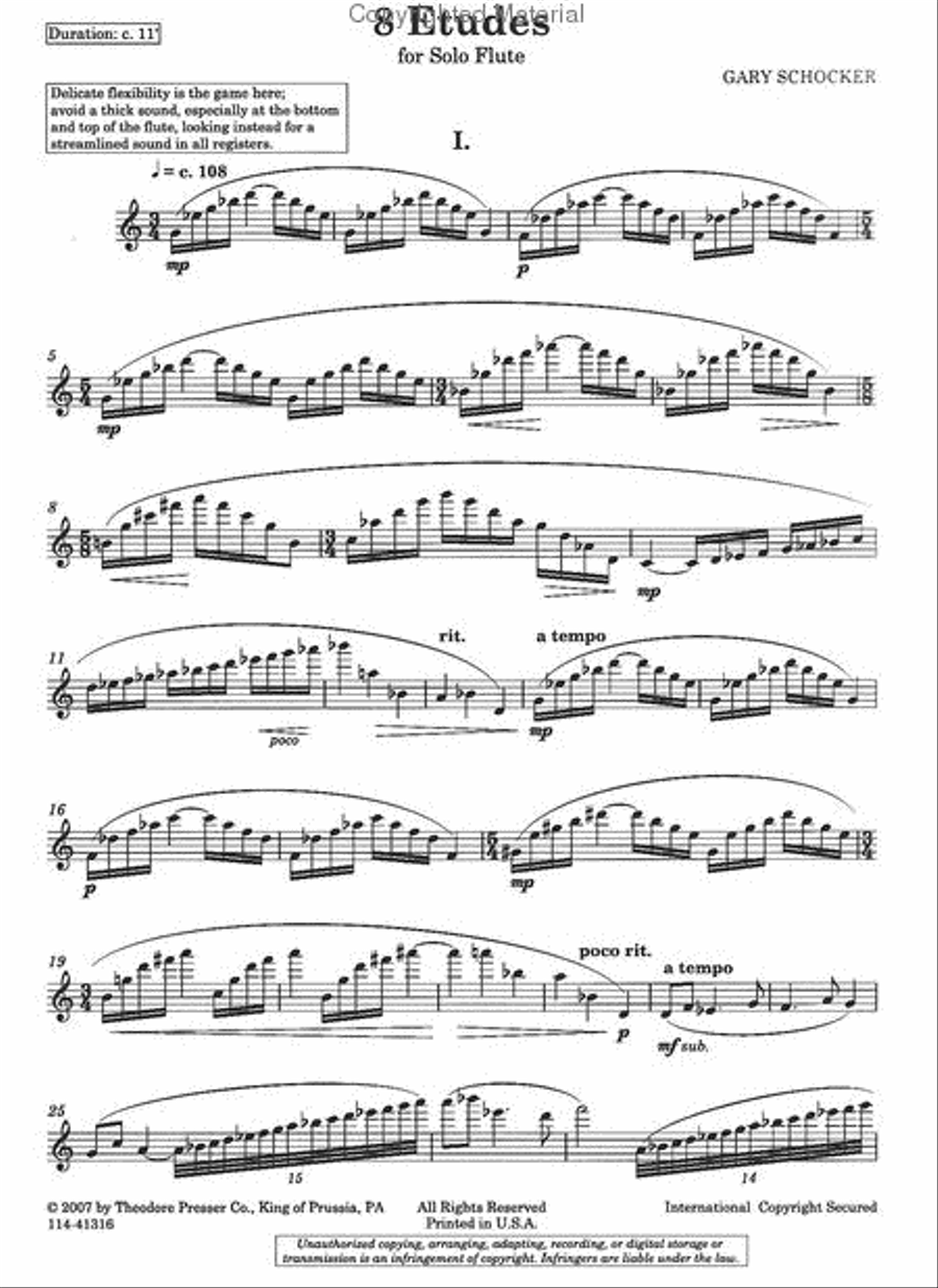 8 Etudes 8 Etudes Chamber Music scores gallery preview page 2