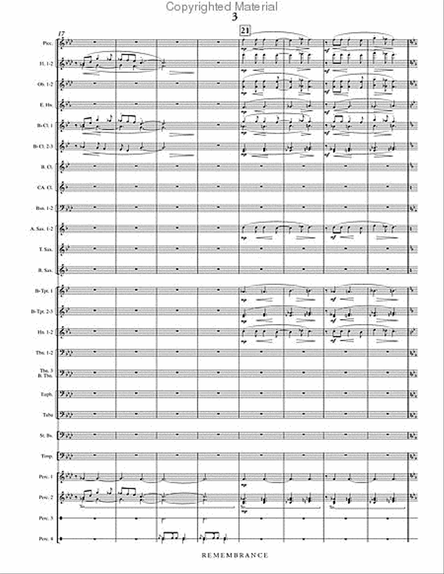 Remembrance Remembrance Concert Band scores gallery preview page 4