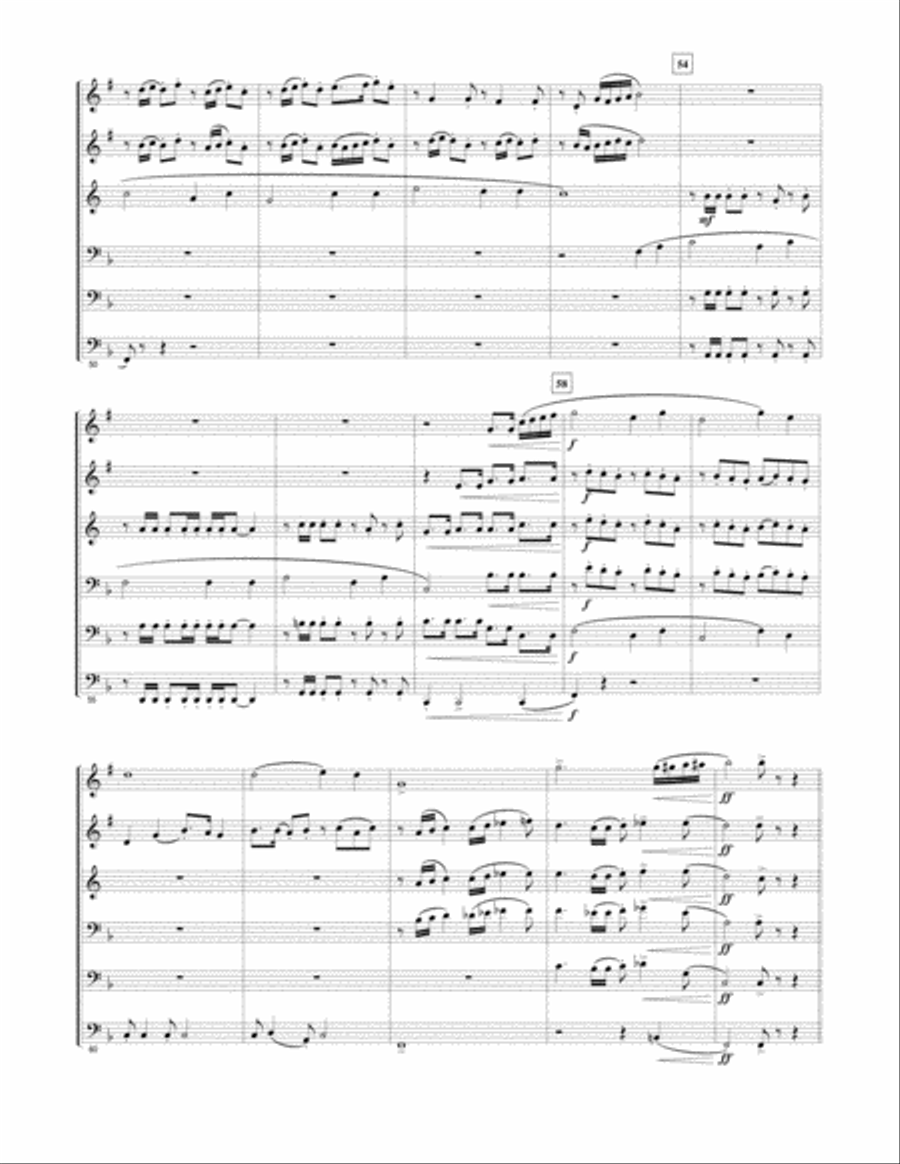 How Firm A Foundation Brass Quintet scores gallery preview page 4