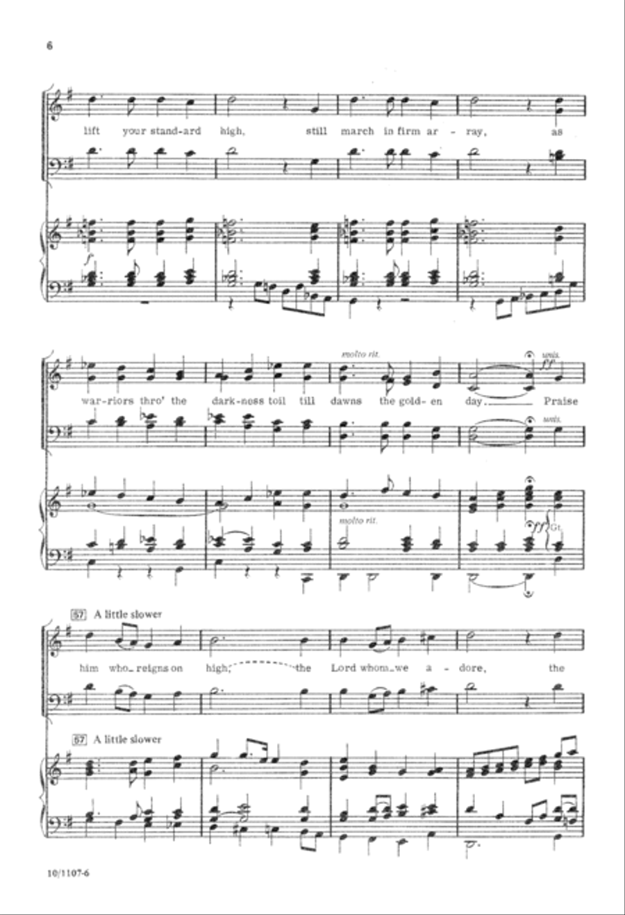 Rejoice, Ye Pure in Heart 4-Part scores gallery preview page 6