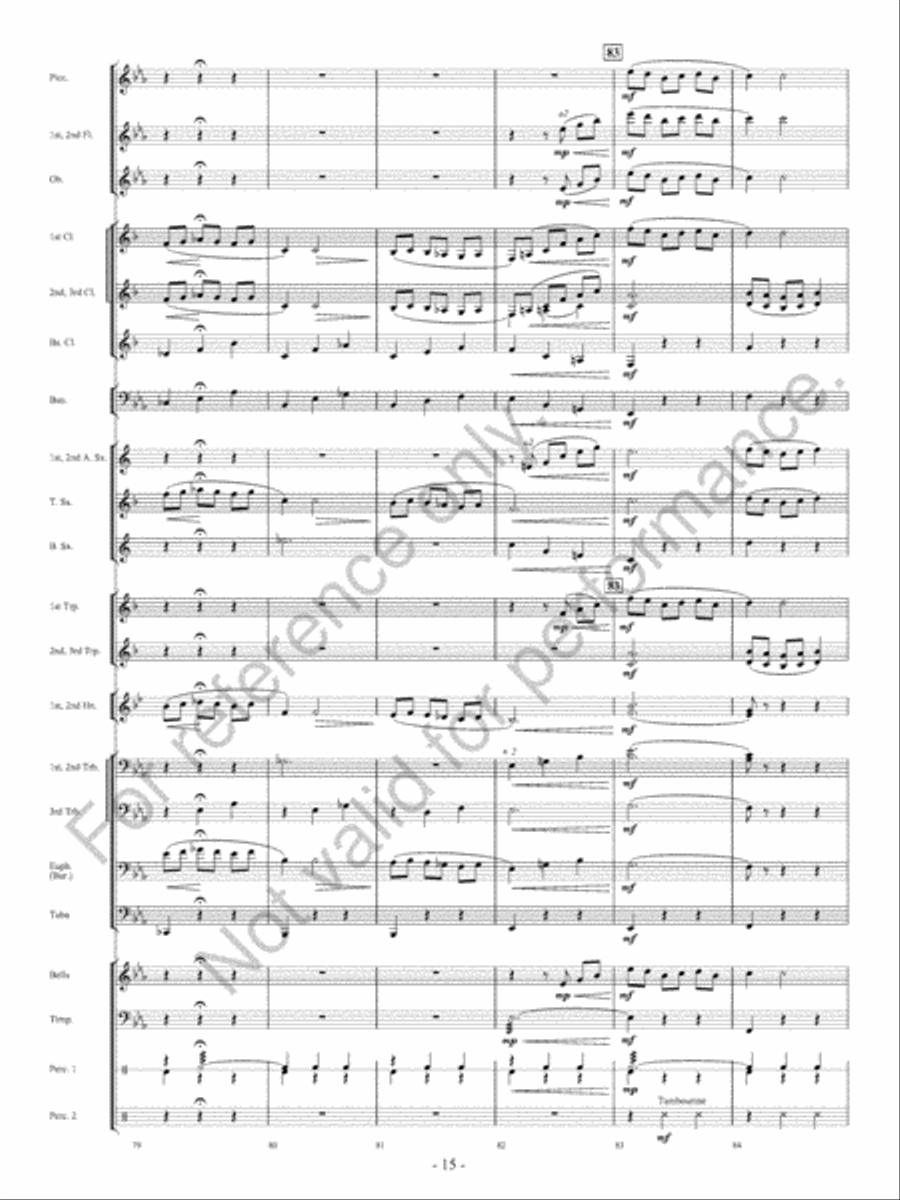 Canzoni D'Amore Concert Band scores gallery preview page 16