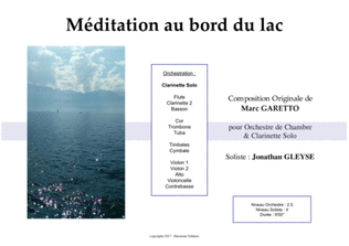 MEDITATION AU BORD DU LAC - Original Piece for Solo Clarinet & Orchestra