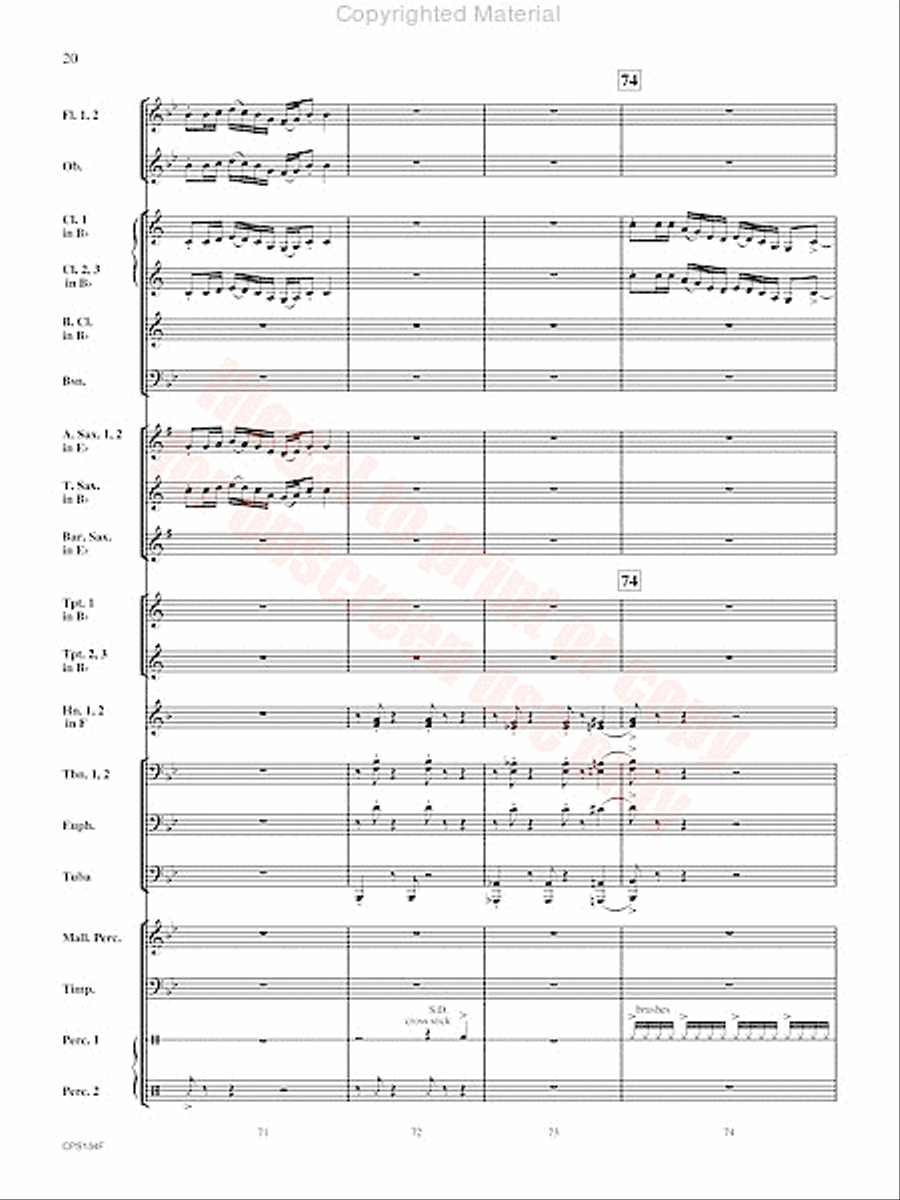 Chisholm Trail Concert Band scores gallery preview page 21