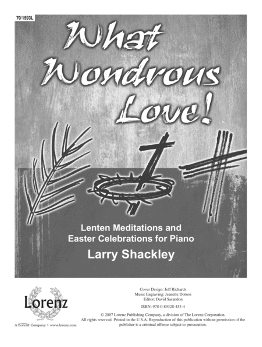 What Wondrous Love! Piano Solo scores gallery preview page 1