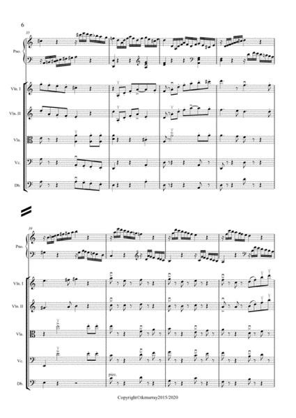 Mozart - Sonata K545 - Piano with String Orchestra/ Quartet