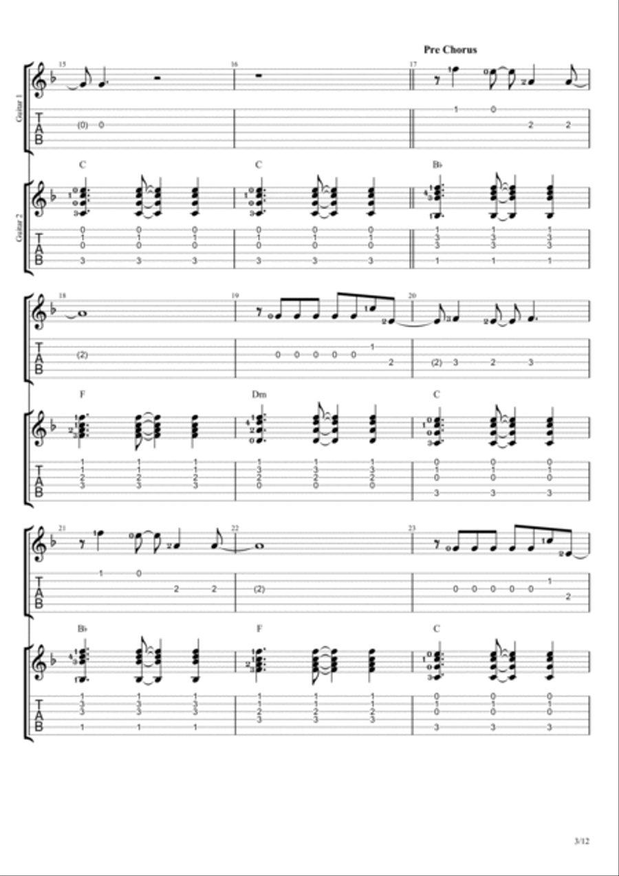 Magazines Magazines Guitar Tablature scores gallery preview page 3