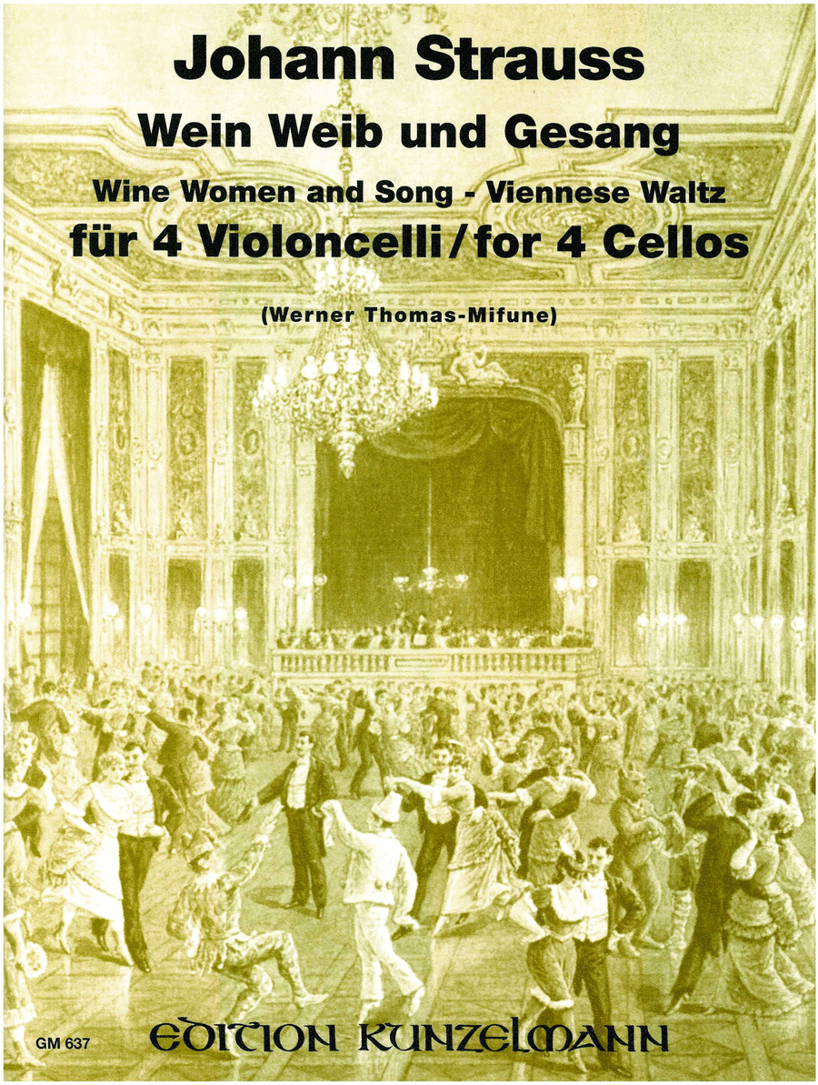 Wine, women and song Wine, women and song Cello scores gallery preview page 1