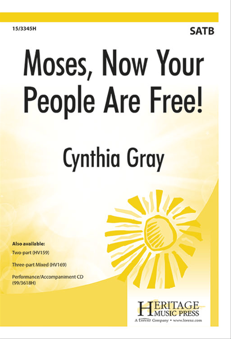 Moses, Now Your People Are Free! 4-Part scores gallery preview page 1