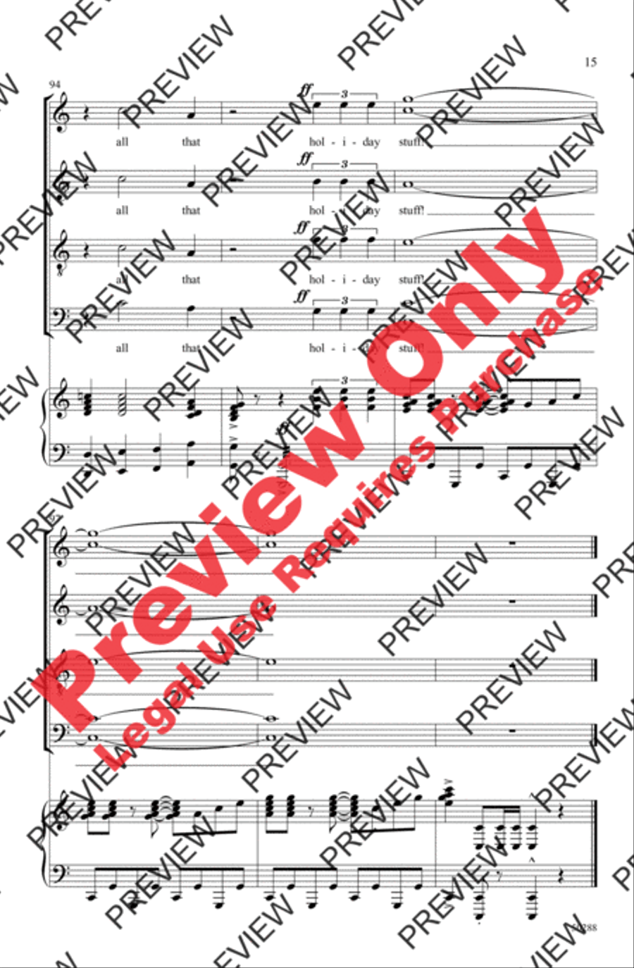 All That Holiday Stuff! All That Holiday Stuff! 4-Part scores gallery preview page 15