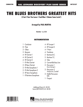 The Blues Brothers Greatest Hits - Full Score