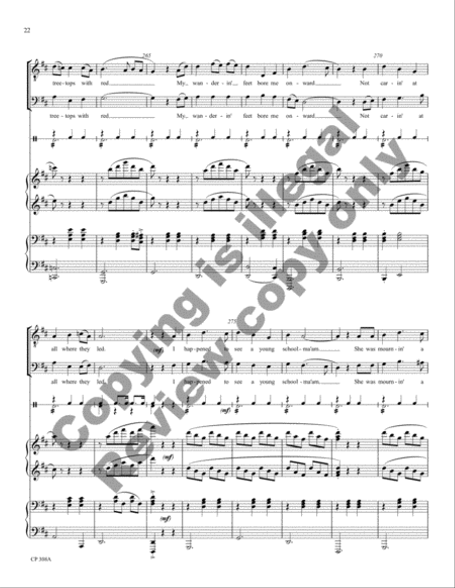 American Folk Song Suite (Full Score) Choir scores gallery preview page 28