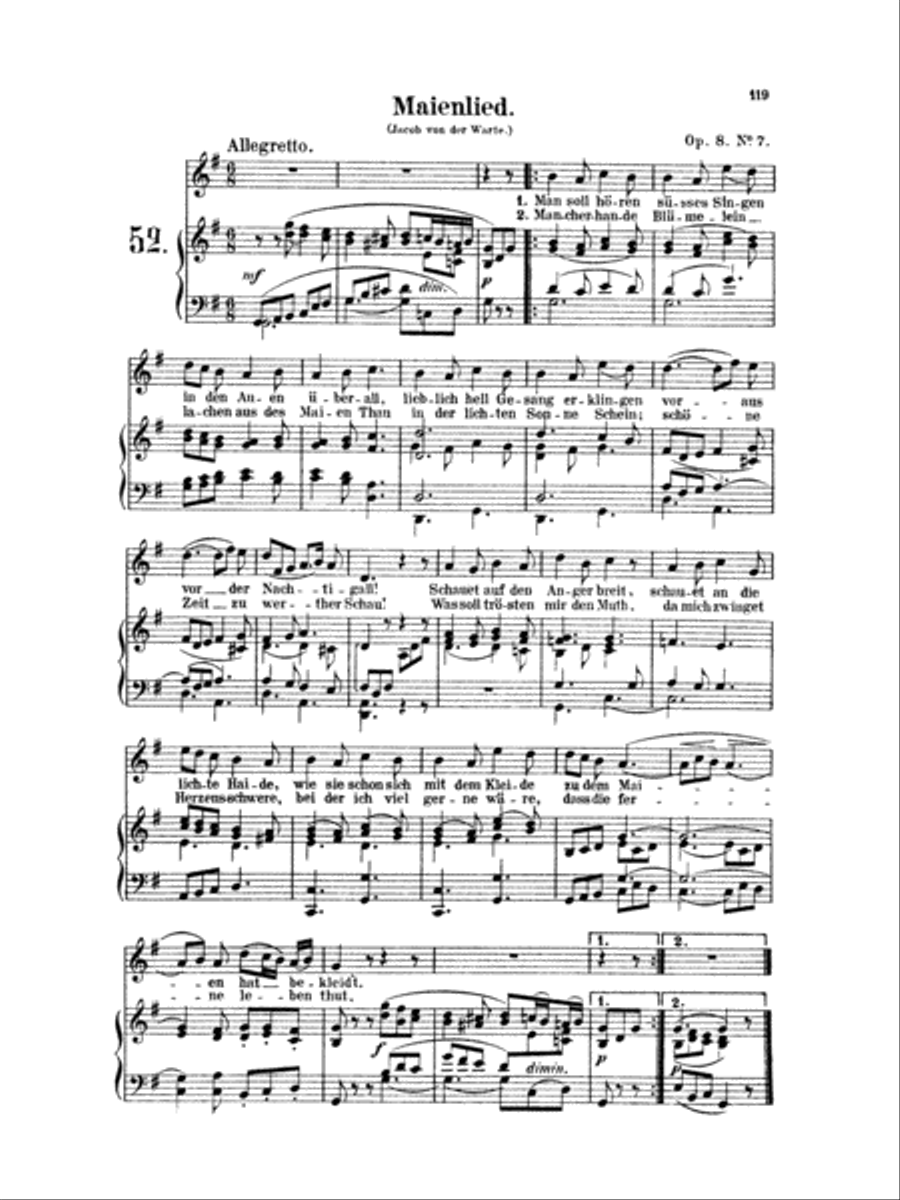Mendelssohn: 79 Songs, High Voice (German) High Voice scores gallery preview page 1