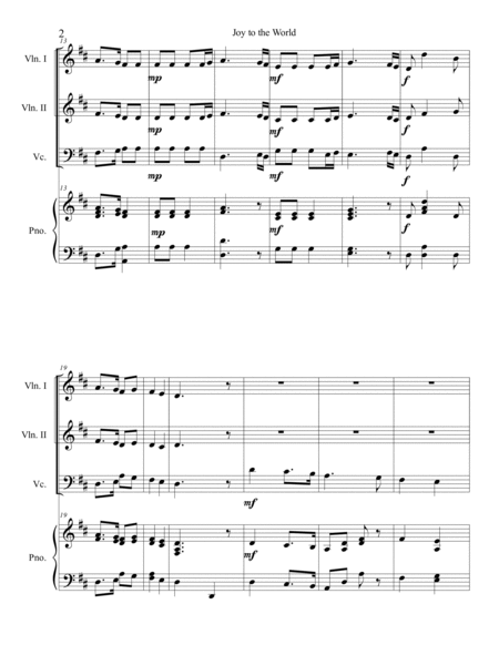 Joy to the World (String Quartet) image number null