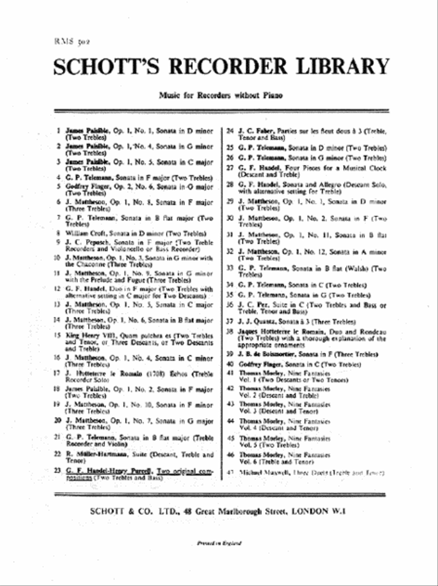 2 Original Compositions Recorder scores gallery preview page 1