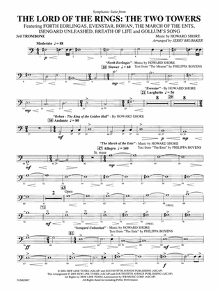 The Lord of the Rings: The Two Towers, Symphonic Suite from: 3rd Trombone