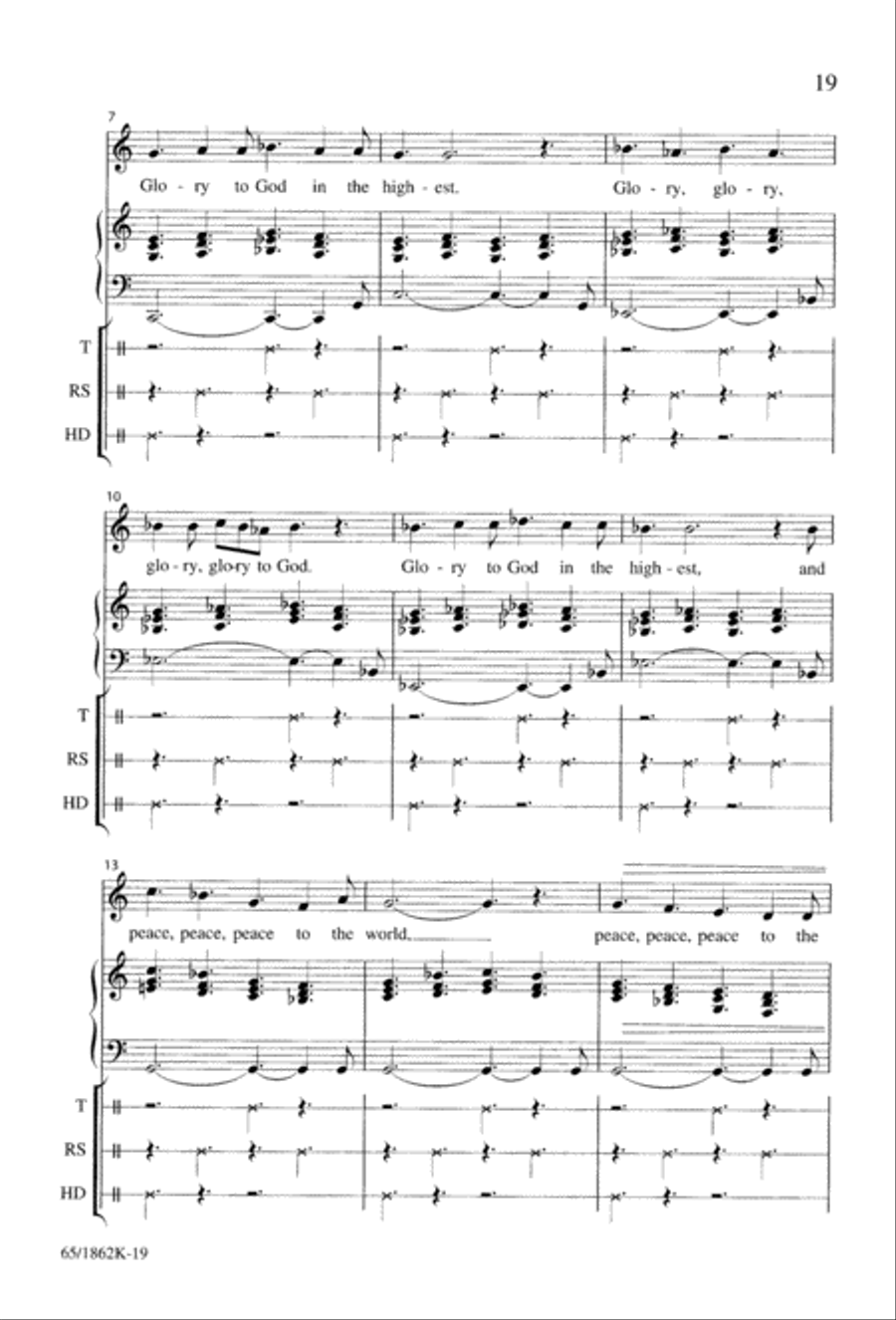 A Long, Long Way to Bethlehem Unison Choir scores gallery preview page 21