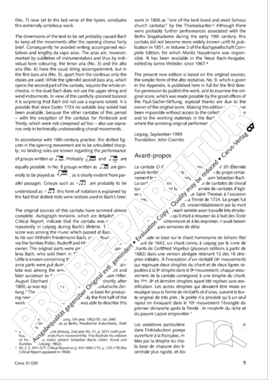 Eternity, thou thundrous word (O Ewigkeit, du Donnerwort) ATB scores gallery preview page 6