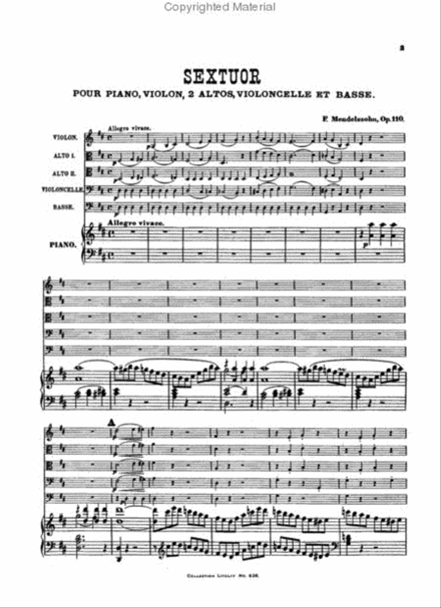 Sextet in D Major, Op. 110 String Orchestra scores gallery preview page 2
