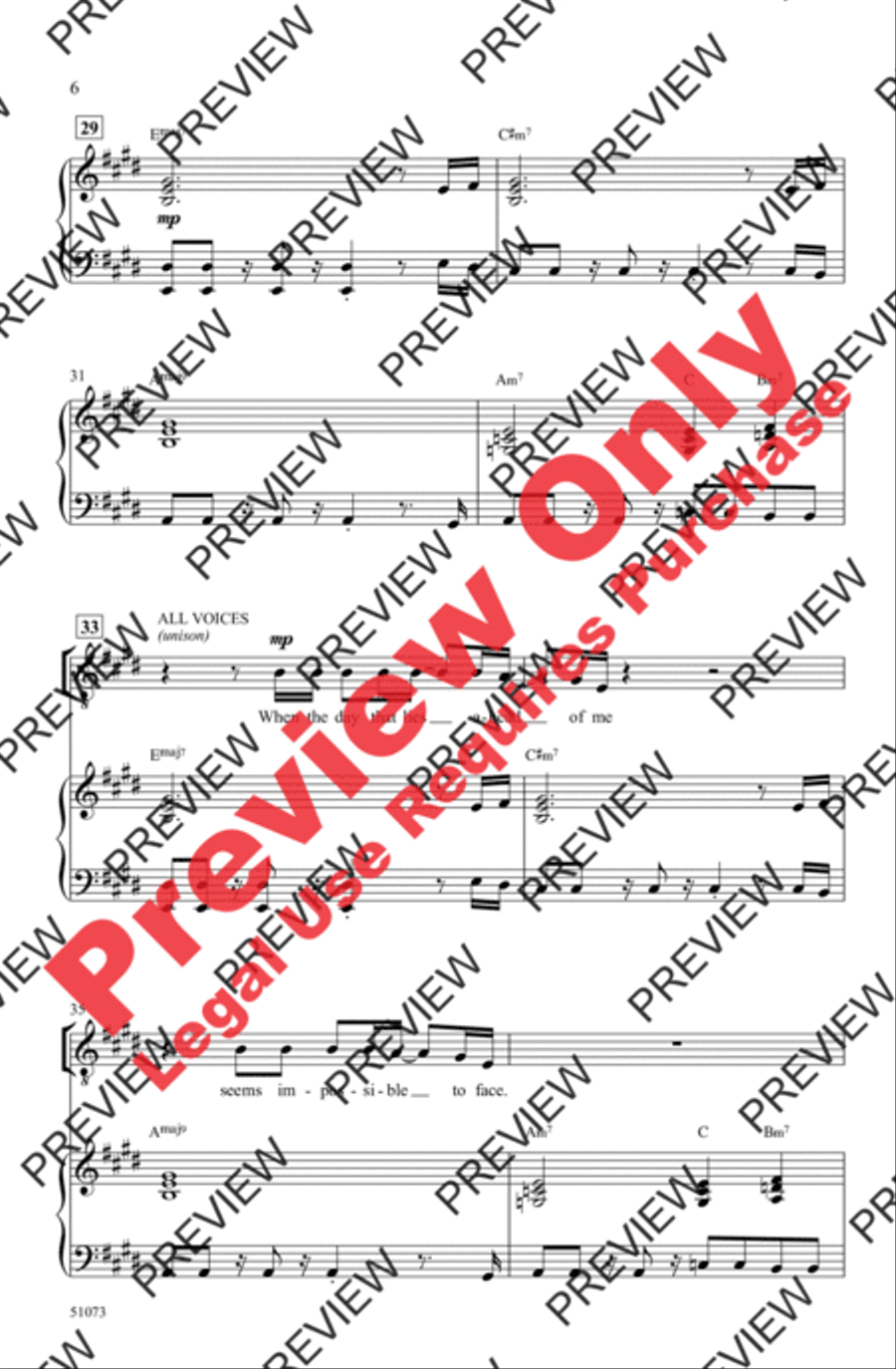 Lovely Day Men's Choir scores gallery preview page 6