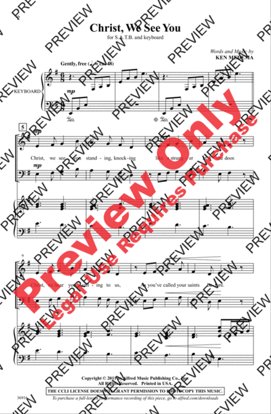 Christ, We See You Christ, We See You 4-Part scores gallery preview page 2