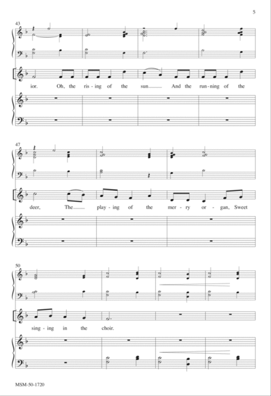 The Holly and the Ivy 4-Part scores gallery preview page 5