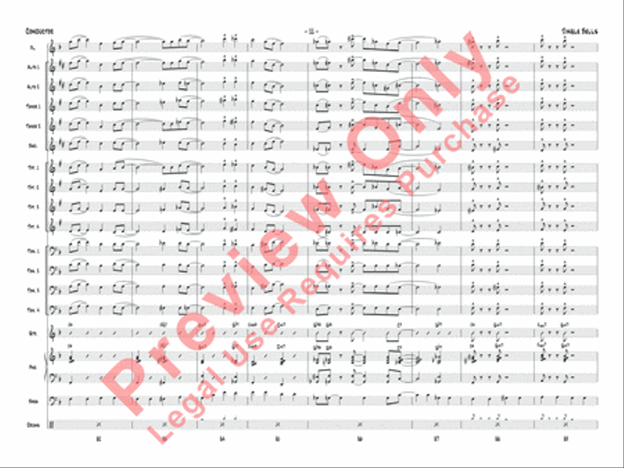 Jingle Bells (score only) Jazz Ensemble scores gallery preview page 14