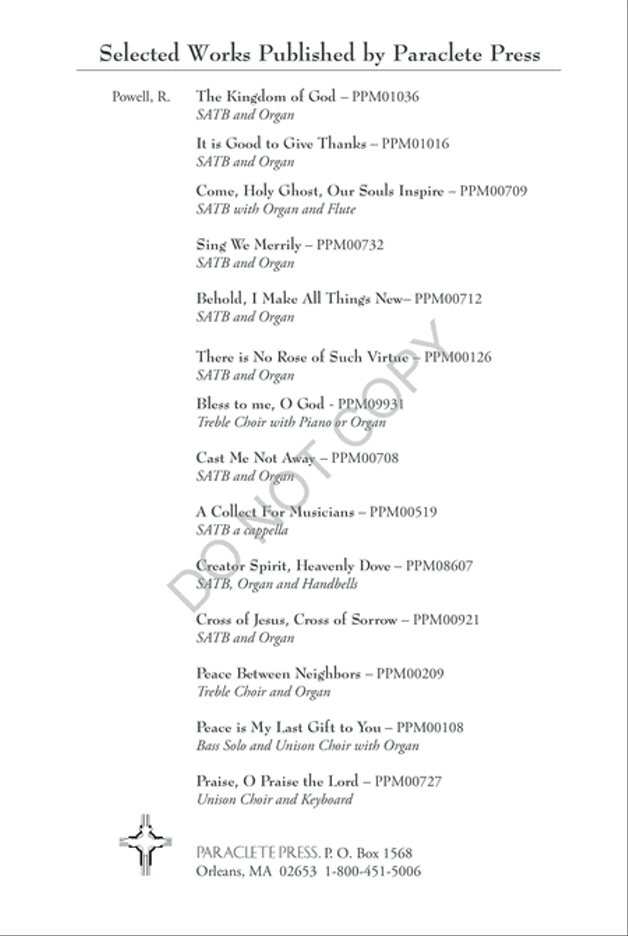 High O'er the Lonely Hills 4-Part scores gallery preview page 12