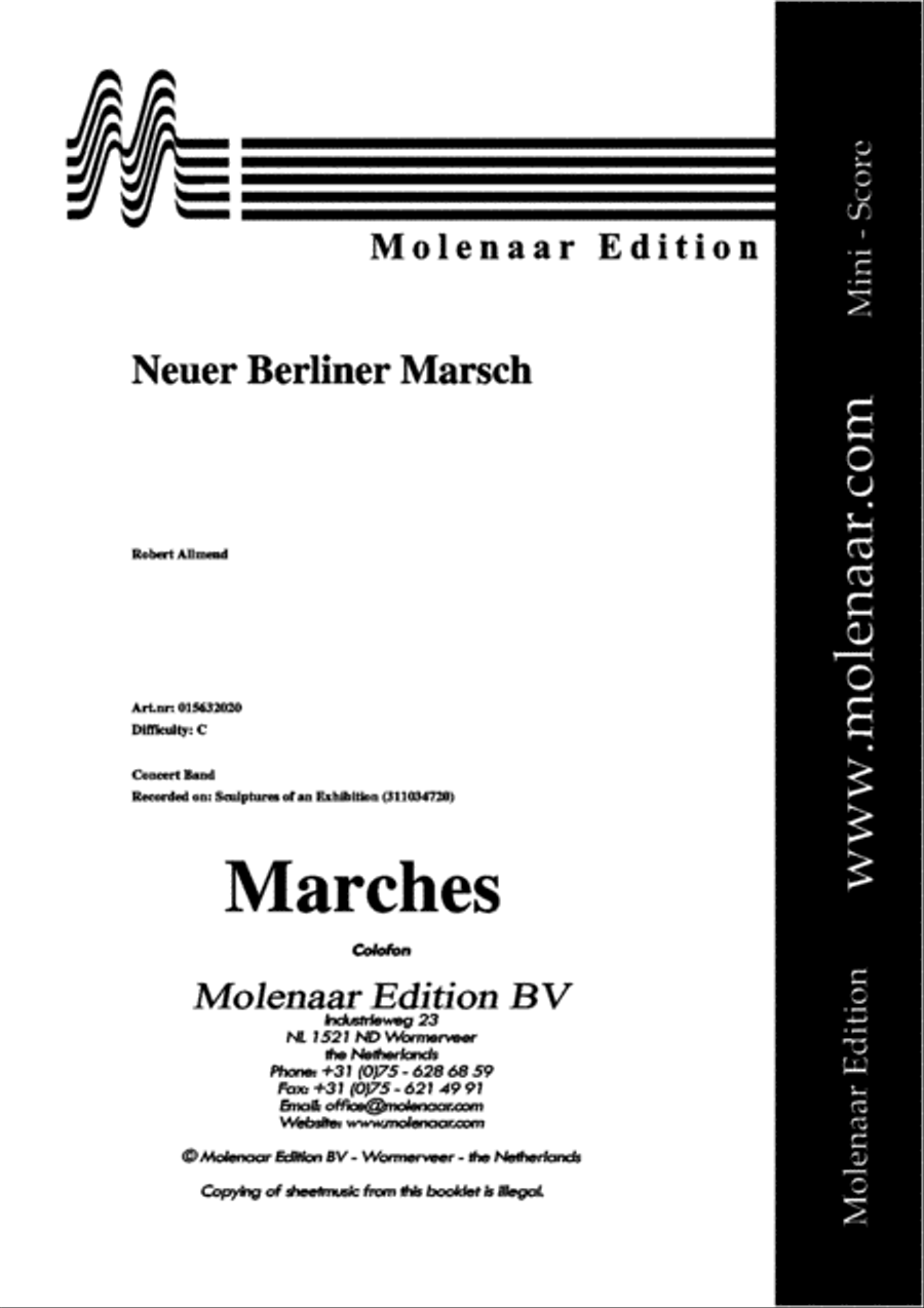 Neuer Berliner Marsch Concert Band scores gallery preview page 2