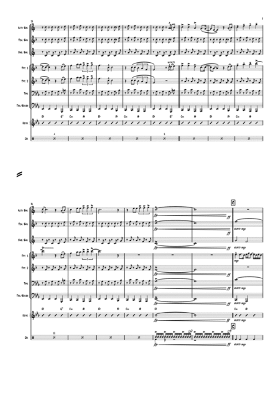 Wake Me Up Large Ensemble scores gallery preview page 3