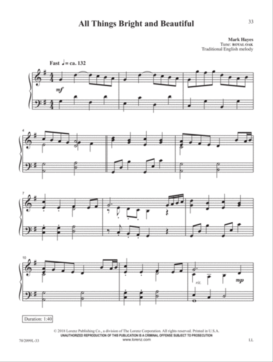 Mark Hayes Miniatures, Vol. 2 Piano Solo scores gallery preview page 11